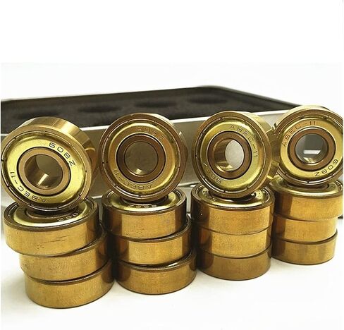 Bearings 16pcs 608zz Gold Bearing Skateboard 8mm Tatinium Inline Skates 608z Scooter Artistic in Saudi Arabia