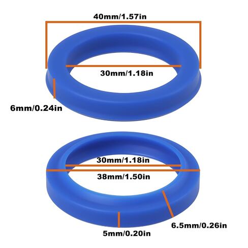 ECSiNG Mini Excavator Track Adjuster Seal Kit 2 Piece Inner Seal 30x40x6mm Wiper Seal 30x38x5mm Or 6.5mm in Kuwait