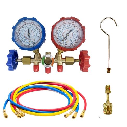 1 قطعة R410a 3 طريقة التيار المتناوب مجموعة قياس مشعب التشخيص للشحن يناسب R32 R410a R-404A R-134a مقياس التبريد المنوع الهواء (مجموعة 1) in Kuwait