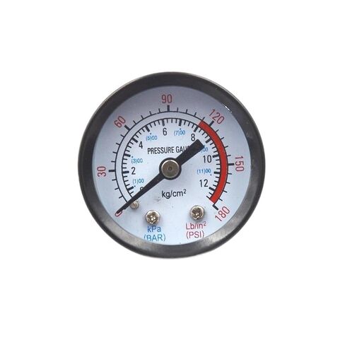 1 قطعة مقياس ضغط الهواء بار 10 مللي متر 1/8 موضوع 0-180 PSI 0-12 مقياس الضغط المزدوج للحديد ضاغط الهواء in Kuwait