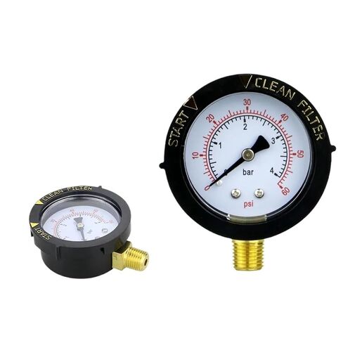 1pc Vacuum Manometer Dial Dual Scale Dial Gauge 1/4 NPT Vacuum Pressure Meter 2" 50mm Dial Digital Display Gauge in Saudi Arabia