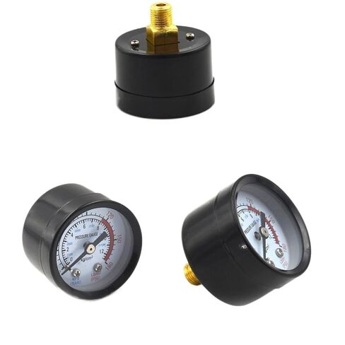 1 قطعة مقياس ضغط الهواء بار 10 مللي متر 1/8 موضوع 0-180 PSI 0-12 مقياس الضغط المزدوج للحديد ضاغط الهواء in Kuwait