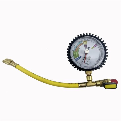 1 قطعة اختبار الضغط أنظمة مكيف الهواء اختبار الباردة الجدول منظم ل R134a R22 R407C R410A أدوات قياس الضغط in Kuwait