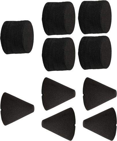 ETFBUY 10 Pcs Black Foam Cone and Cylinder Parts for Electronic Drum Piezo Trigger in Kuwait