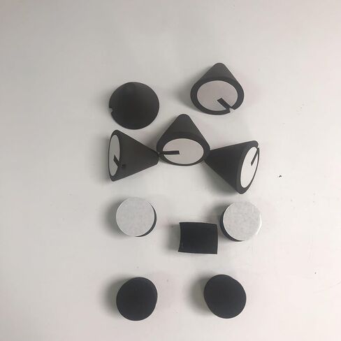 ETFBUY 10 Pcs Black Foam Cone and Cylinder Parts for Electronic Drum Piezo Trigger in Kuwait