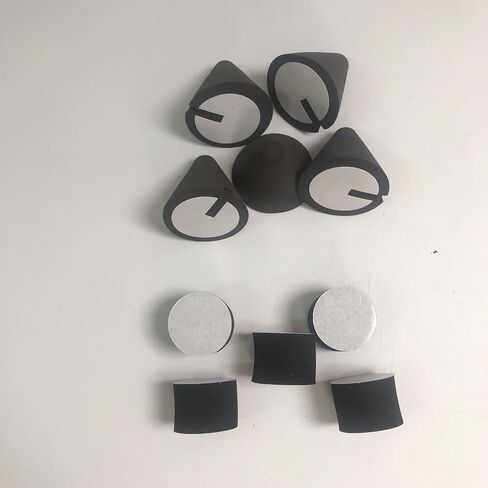 ETFBUY 10 Pcs Black Foam Cone and Cylinder Parts for Electronic Drum Piezo Trigger in Kuwait