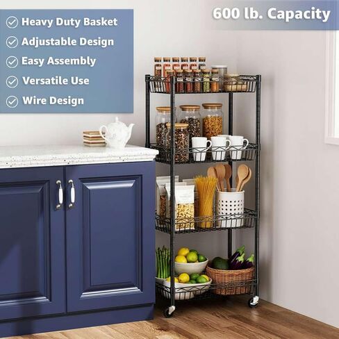 24" x 48" NSF Additional Wire Shelf Basket, Heavy Duty Replacement Black Shelf for Commercial Racks in Kuwait