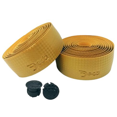 شريط مقود الدراجة Deda Elementi للرجال من Deda Carbon Effect، ذهبي أولمبي، مقاس واحد، DEDATAPEORO in Kuwait