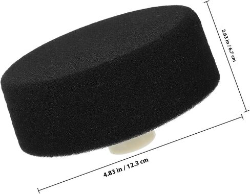 Drill Polishing Kit with 5 Inch Black Sponge Buffing Pad for Car Paint and Boat Polishing, Professional-Grade Polisher Attachment with Easy Installation for Waxing and Detailing in Kuwait