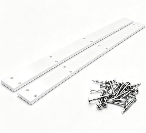 48"x 3" Long Boat Trailer Bunk Slides Heavy Duty Trailer Bunk Glides Pads 8 Holes Smoother Boat Glides Guides Board with Stainless Steel Screws for Easy Launch and Load, Fits Various Boats in Kuwait