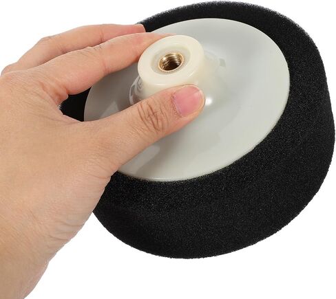 Drill Polishing Kit with 5 Inch Black Sponge Buffing Pad for Car Paint and Boat Polishing, Professional-Grade Polisher Attachment with Easy Installation for Waxing and Detailing in Kuwait