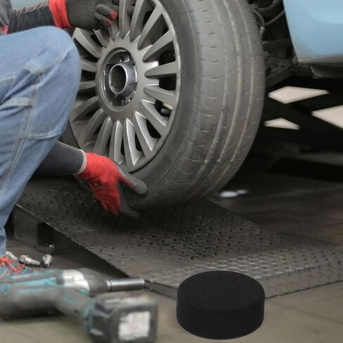 Drill Polishing Kit with 5 Inch Black Sponge Buffing Pad for Car Paint and Boat Polishing, Professional-Grade Polisher Attachment with Easy Installation for Waxing and Detailing in Kuwait