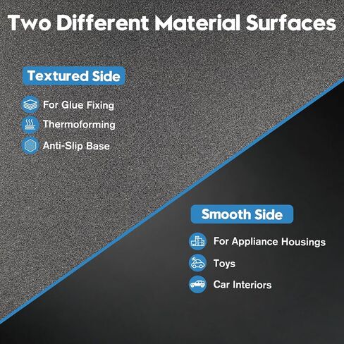 قطعتان من صفائح بلاستيك ABS مقاس 18 × 24 بوصة، لوح أسود صلب من البلاستيك الحراري مع جوانب مزخرفة وناعمة، مثالية للمشروعات التي تصنعها بنفسك، والحرف اليدوية، والتشكيل الحراري والتطبيقات الهيكلية in Kuwait