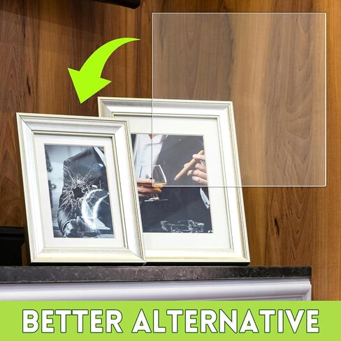 Clear Plastic Sheet, 5 PCS 12" x 12" x 0.02 Plexiglass Sheets,Clear PET Sheet Panels, Clear Acrylic Plastic Sheet for Picture Frame, Invitations, Poster Frames in Kuwait