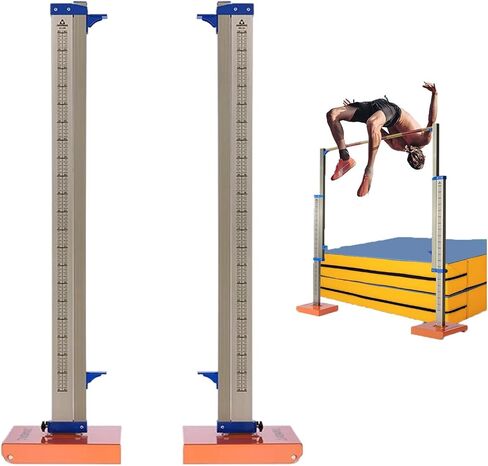 High Jump Standards Set,Movable High School High Jump Standards, Precision Graduation High Jump Training Equipment, High Jump Measuring Device,for Athletics Sports Meet in Kuwait
