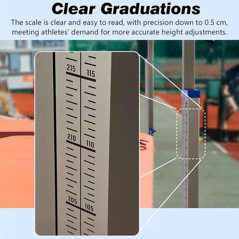High Jump Standards Set,Movable High School High Jump Standards, Precision Graduation High Jump Training Equipment, High Jump Measuring Device,for Athletics Sports Meet in Kuwait