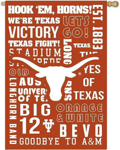 علم الحديقة لقواعد مشجعي فريق Team Sports America U of Texas - 13 × 18 بوصة in Kuwait