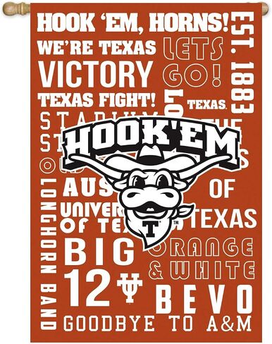 علم الحديقة لقواعد مشجعي فريق Team Sports America U of Texas - 13 × 18 بوصة in Kuwait