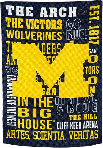 علم فريق Team Sports America U of Michigan Fan Rules - 28 × 44 بوصة in Kuwait