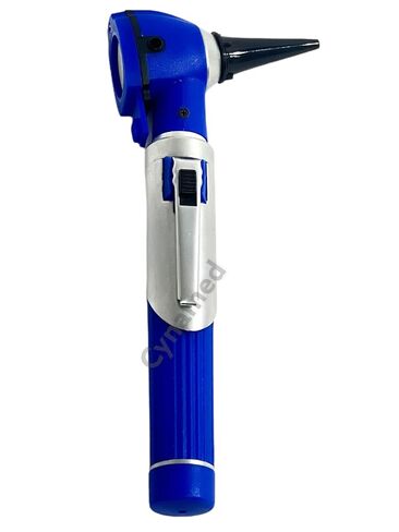 New Mini Fiber Optic Otoscope Blue (Pocket Size) Medical Ent Diagnostic Set Plus 1 Extra Replacement Bulb Cynamed in Kuwait