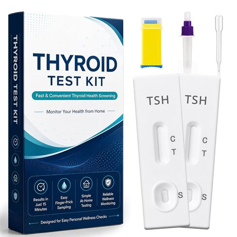 At-Home Thyroid Test Kit– Reliable Rapid Screening for Thyroid Health – Simple & Discreet (2 Pack) in Kuwait