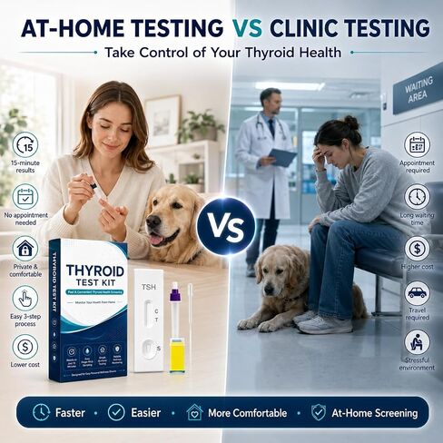 At-Home Thyroid Test Kit– Reliable Rapid Screening for Thyroid Health – Simple & Discreet (2 Pack) in Kuwait