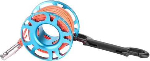 Generic KEEP Diving Tech Spool، بكرة ألومنيوم خفيفة الوزن للطيران مع مغامرات تحت الماء (أسود) in Kuwait
