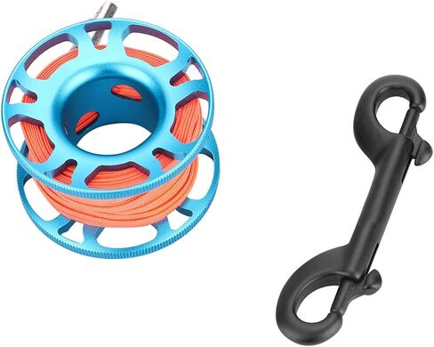 Generic KEEP Diving Tech Spool، بكرة ألومنيوم خفيفة الوزن للطيران مع مغامرات تحت الماء (أسود) in Kuwait