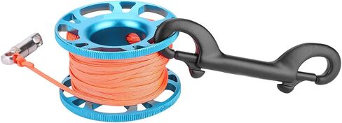 Generic KEEP Diving Tech Spool، بكرة ألومنيوم خفيفة الوزن للطيران مع مغامرات تحت الماء (أسود) in Kuwait