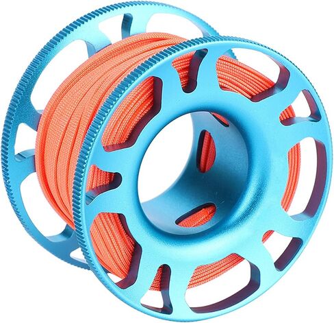 Generic KEEP Diving Tech Spool، بكرة ألومنيوم خفيفة الوزن للطيران مع مغامرات تحت الماء (أسود) in Kuwait