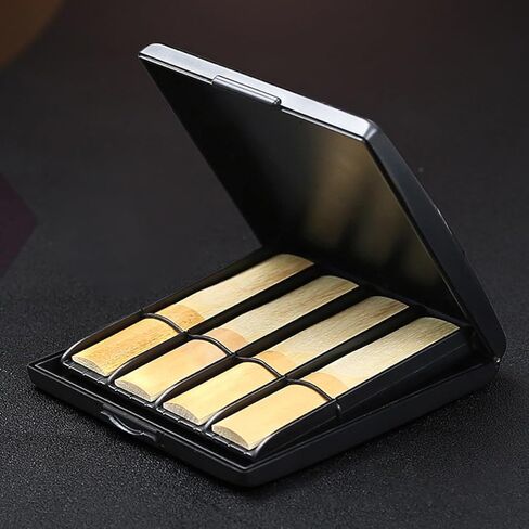 صندوق تخزين من COLLBATH Black Oboe Reed يتميز بإغلاق موثوق وتصميم سهل الحمل، مادة ABS متينة مقاومة للماء والصدمات لملحقات أدوات الموسيقى in Kuwait