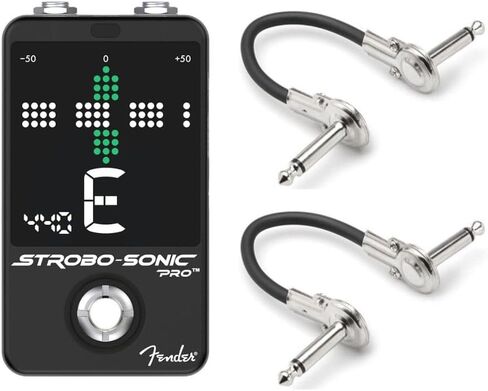 حزمة Fender Strobo-Sonic Pro مع كابل تصحيح الجيتار Hosa IRG-100.5 ذو الزاوية اليمنى المنخفضة، 6 بوصات (عبوتان) in Kuwait