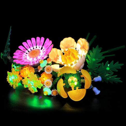 طقم إضاءة لـ Lego Petite Sunny Bouquet 10347، طقم إضاءة LED متوافق مع نموذج البناء Lego 10347 (لا يشمل مجموعة النموذج) in Kuwait
