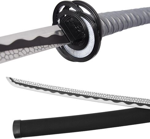41 بوصة Moonveil Sword طبق الأصل سيف Moonveil Katana مصنوعة من الفولاذ المقاوم للصدأ، غمد الألومنيوم، مناسبة للكوسبلاي والديكور، ليست حادة in Kuwait