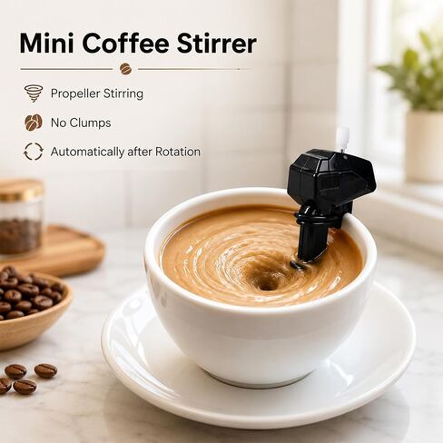 6pcs Boat Motor Coffee Stirrer, Wind Up Outboard Motor Coffee Mixer, Efficient & Uniform Mixing Marine Engine Coffees Mixer, Mini Drink Stirrer Gadget for Home Office in Kuwait