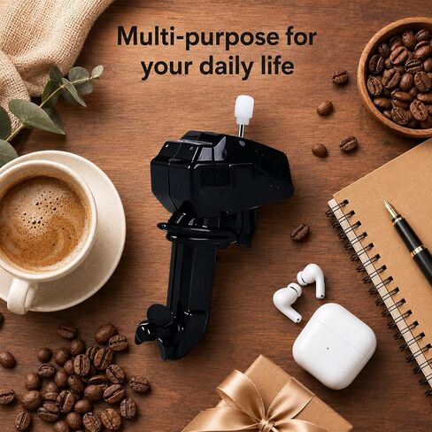 6pcs Boat Motor Coffee Stirrer, Wind Up Outboard Motor Coffee Mixer, Efficient & Uniform Mixing Marine Engine Coffees Mixer, Mini Drink Stirrer Gadget for Home Office in Kuwait