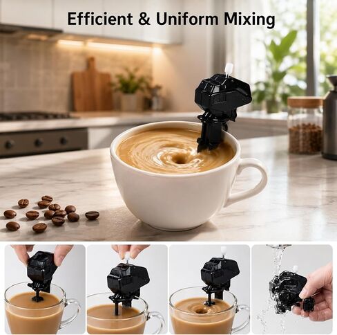 6pcs Boat Motor Coffee Stirrer, Wind Up Outboard Motor Coffee Mixer, Efficient & Uniform Mixing Marine Engine Coffees Mixer, Mini Drink Stirrer Gadget for Home Office in Kuwait