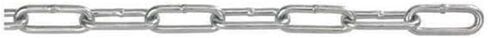 Peerless Chain 6044032 Low Carbon Steel Straight Link Coil Chain in Carton, Zinc Plated, 4/0 Trade, 0.217" Diameter, 100' Length, 670 lbs Load Capacity in Kuwait