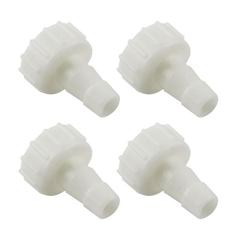 HJGarden 5 قطع 1/2 × 3/4 بوصة من البلاستيك بارب المناسب لدرجات الحرارة العالية محول خرطوم أنثى لربط الصمام/الصنابير/معدات خطوط الأنابيب in Kuwait