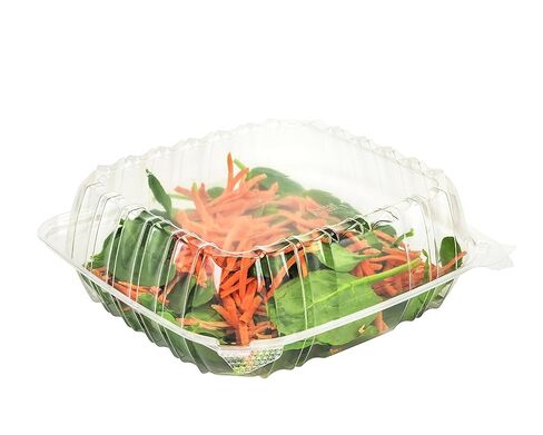 Dart Solo Dart 8" x 8"x 3" Clear Plastic Hinged Food Take-Out Container 1-Compartment (Pack of 100) in Kuwait
