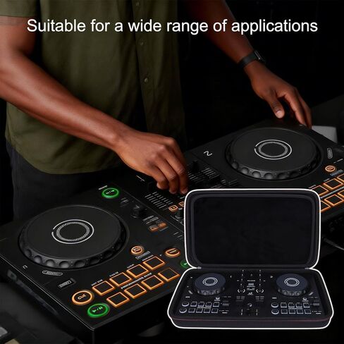 حافظة وحدة تحكم DJ LTGEM متوافقة مع وحدة تحكم DJ AlphaTheta DDJ-FLX2، أسود (الجراب فقط) in Kuwait