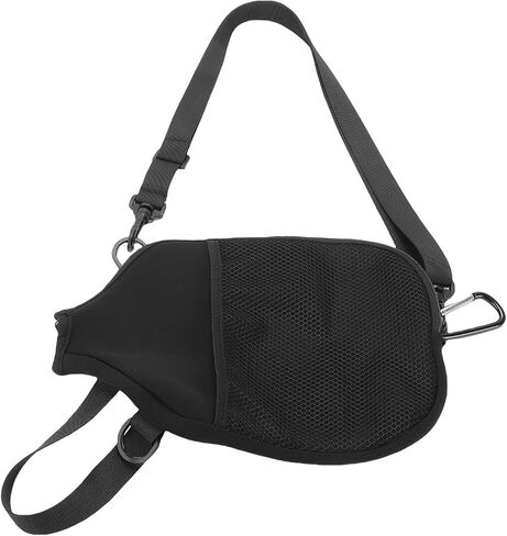 Zopsc Neoprene Paddle Cover Bag Lightweight Portable Racket Sleeve for Outdoor Sports Enthusiasts Black 1pc in Kuwait