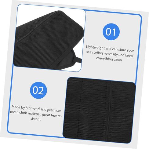 DOITOOL Paddleboard Deck Bag شبكة تخزين منظمة، حقيبة أشتات شبكية للرياضات المائية التجديف مع شبكة مرنة لركوب الأمواج وإكسسوارات الكاياك in Kuwait