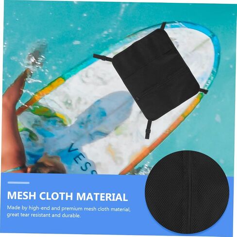 KALLORY Surfboard Mesh Bag Paddleboard Storage Pouch Water Sports Deck Bag with Mesh Net Suitable for Sup Board Accessories and Outdoor Use in Kuwait