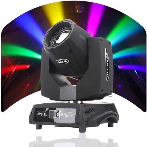 Dance and Stage Lighting Beam 7r 230w Moving Heads, Controllers, DJ Effects,Dmx512 Party Light Effect,Weikass 1Pack Light in Kuwait