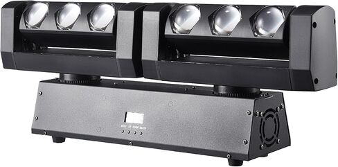 JUNMAN Two Arm Six Head Led Beam Moving Head Light DJ Disco Stage Lights | DMX512 9/15 Channels for Event Wedding Party Lighting Show in Kuwait