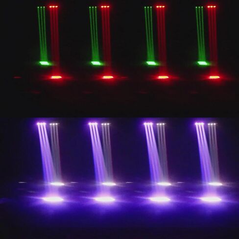 JUNMAN Two Arm Six Head Led Beam Moving Head Light DJ Disco Stage Lights | DMX512 9/15 Channels for Event Wedding Party Lighting Show in Kuwait