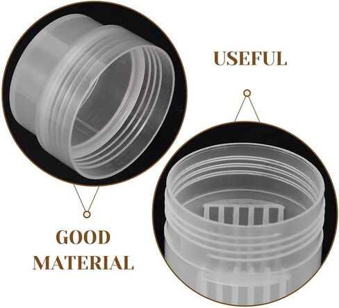 DOITOOL 2pcs Plastic Staining Slide Jars with Lids 5-slide Capacity Laboratory Coplin Staining Containers for Microscope Slide and Lab Use in Kuwait