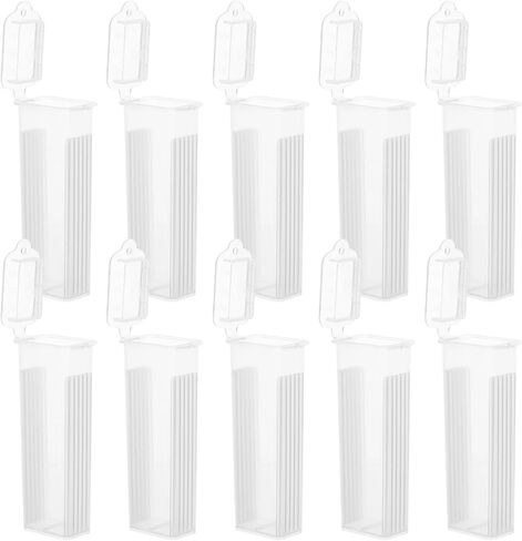 HEMOTON High Transparency Plastic Laboratory Slide Staining Jar 5-slot Rack with Narrow Openings 50pcs Slide Holders and Lab Sample Staining in Kuwait