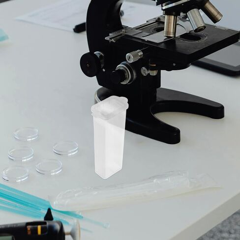 HEMOTON High Transparency Plastic Laboratory Slide Staining Jar 5-slot Rack with Narrow Openings 50pcs Slide Holders and Lab Sample Staining in Kuwait